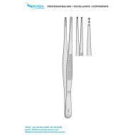 Tissue Delicate Narrow forceps, 1X2 Teeth, Straight