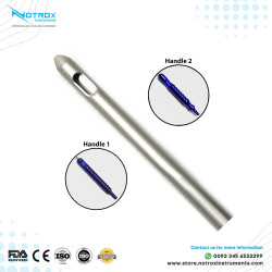 Tapered Tip Two Ports Cannula, Power Handle